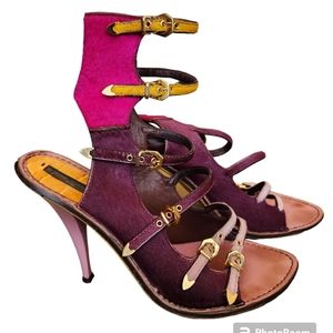 Louis Vuitton Pink and Purple Heels